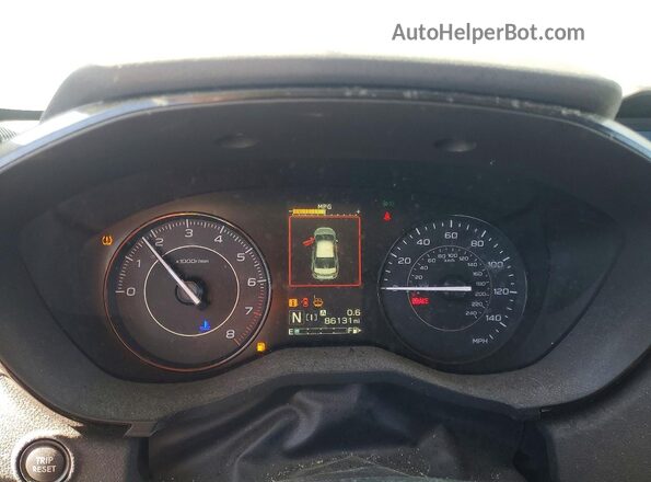 4S3GTAD65N3726176 2022 SUBARU IMPREZA Silver Widok zestawu wskaźników