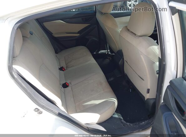 4S3GTAD66K3714873 2019 SUBARU IMPREZA White Widok naklejki z numerem VIN