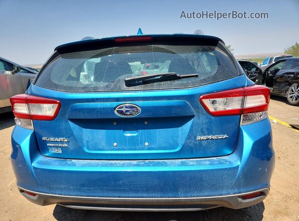 4S3GTAD67K3722321 2019 SUBARU IMPREZA Blue Rear view