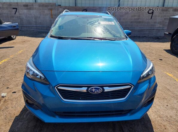 4S3GTAD67K3722321 2019 SUBARU IMPREZA Blue Front view