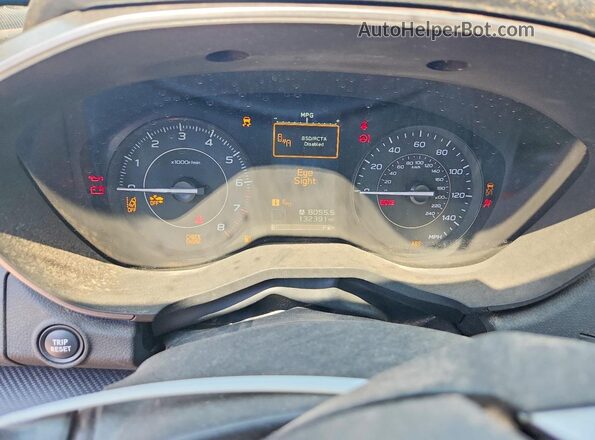 4S3GTAD67K3722321 2019 SUBARU IMPREZA Blue Instrument cluster view