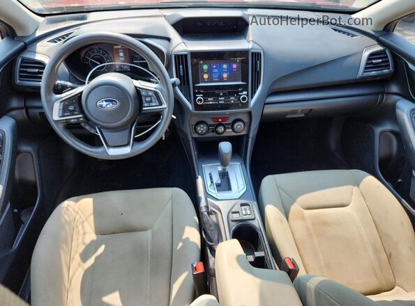 4S3GTAD68K3720089 2019 SUBARU IMPREZA Red Առջևի վահանակի տեսք