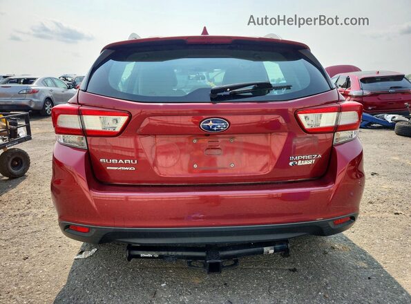 4S3GTAD68K3720089 2019 SUBARU IMPREZA Red Հետևի տեսք