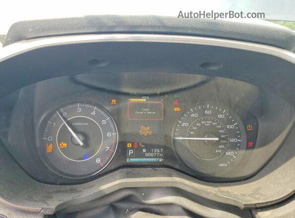4S3GTAD69H3723639 2017 SUBARU IMPREZA Blue ხელსაწყოთა პანელის ხედი