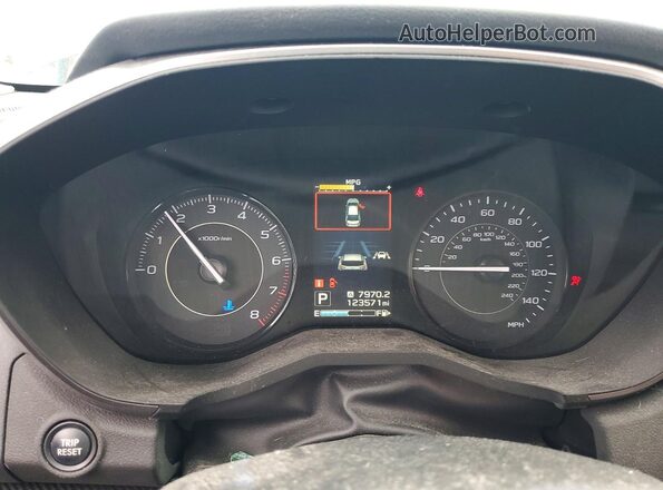 4S3GTAD69K3714737 2019 SUBARU IMPREZA Blue Սարքավորումների վահանակի տեսք