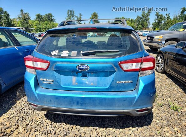 4S3GTAD69K3714737 2019 SUBARU IMPREZA Blue Հետևի տեսք