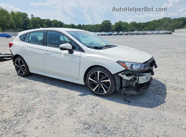 4S3GTAJ61M1712077 2021 SUBARU IMPREZA Белый Передняя правая четверть