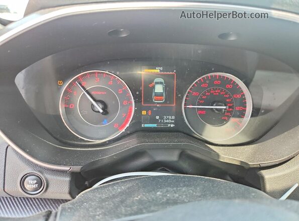 4S3GTAJ61M1712077 2021 SUBARU IMPREZA Белый Вид щитка приборов