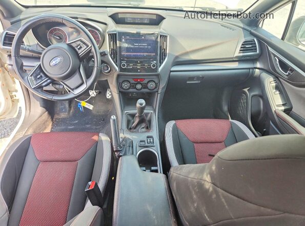 4S3GTAJ61M1712077 2021 SUBARU IMPREZA Белый Вид панели приборов