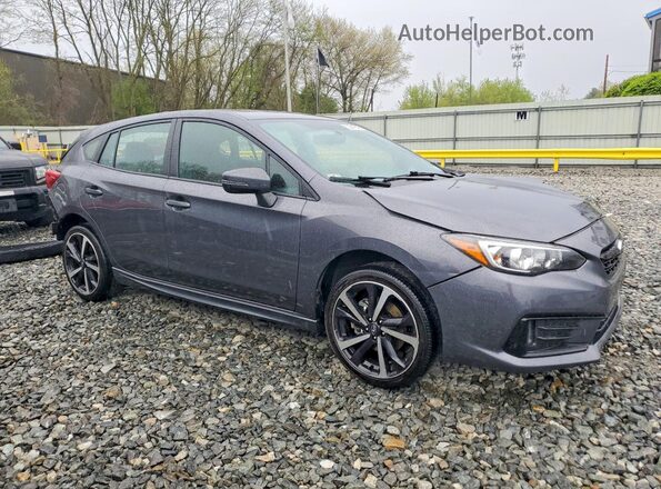4S3GTAJ64N1721826 2022 SUBARU IMPREZA Gray Delantero derecho