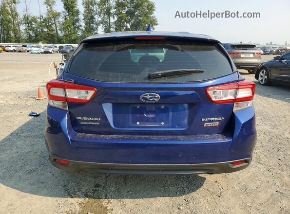 4S3GTAK61J1740410 2018 SUBARU IMPREZA Blue Vista trasera