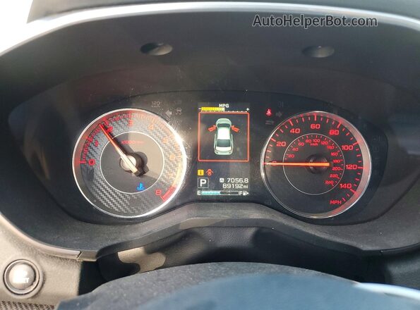 4S3GTAK64H3708629 2017 SUBARU IMPREZA White Սարքավորումների վահանակի տեսք