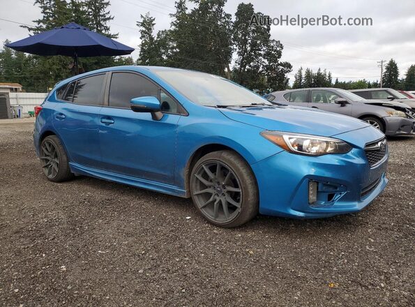 4S3GTAK68H3714305 2017 SUBARU IMPREZA Blue Przód prawy