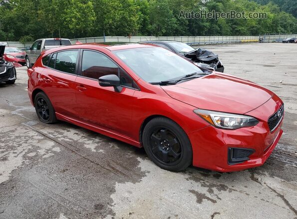 4S3GTAL61H3700177 2017 SUBARU IMPREZA Red Front right