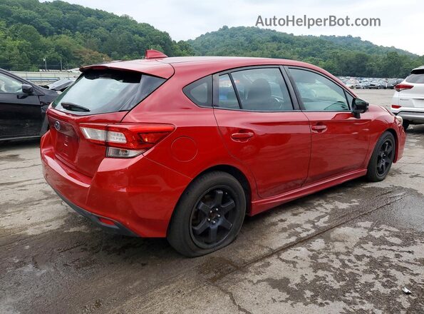 4S3GTAL61H3700177 2017 SUBARU IMPREZA Red Rear right