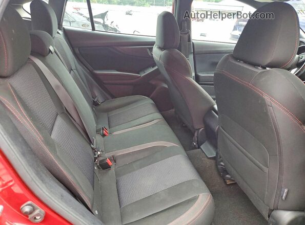 4S3GTAL61H3700177 2017 SUBARU IMPREZA Red Rear seats view