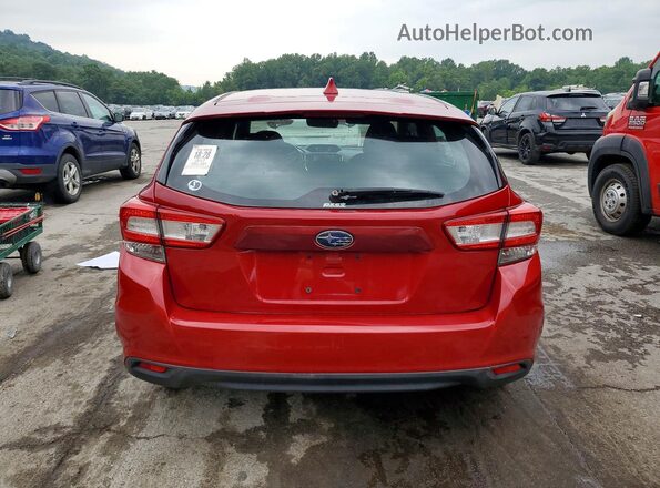 4S3GTAL61H3700177 2017 SUBARU IMPREZA Red Rear view