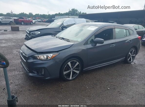 4S3GTAL63H3707969 2017 SUBARU IMPREZA Gray Vista tres cuartos delantera izquierda