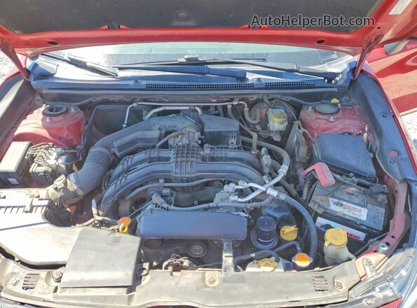 4S3GTAL63H3730068 2017 SUBARU IMPREZA Red უკანა სალონის ხედი