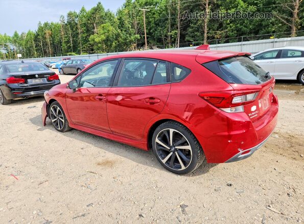 4S3GTAL64L3709822 2020 SUBARU IMPREZA Red Trasero izquierdo