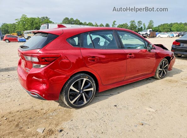 4S3GTAL64L3709822 2020 SUBARU IMPREZA Red Trasero derecho