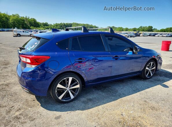 4S3GTAL67H3701690 2017 SUBARU IMPREZA Blue Задня права чверть