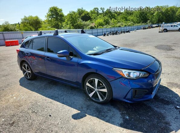 4S3GTAL67H3701690 2017 SUBARU IMPREZA Blue Передня права чверть