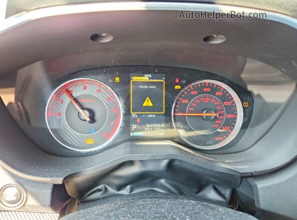 4S3GTAL67H3701690 2017 SUBARU IMPREZA Blue Вид щитка приладів