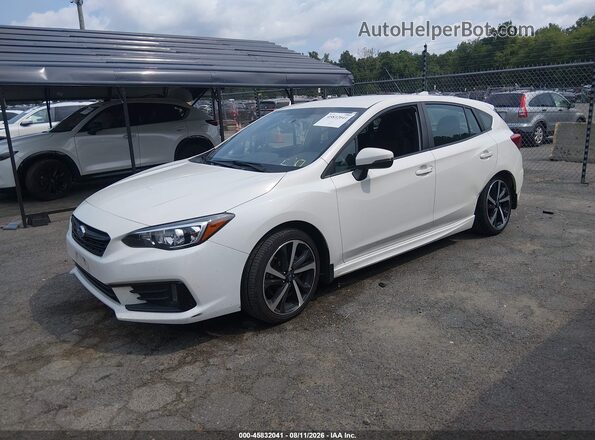 4S3GTAL67L3701942 2020 SUBARU IMPREZA White Vista tres cuartos delantera izquierda