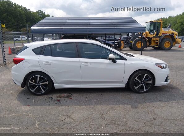 4S3GTAL67L3701942 2020 SUBARU IMPREZA White Vista interior trasera