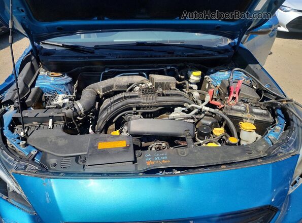 4S3GTAL68H3708051 2017 SUBARU IMPREZA Blue Widok wnętrza z tyłu