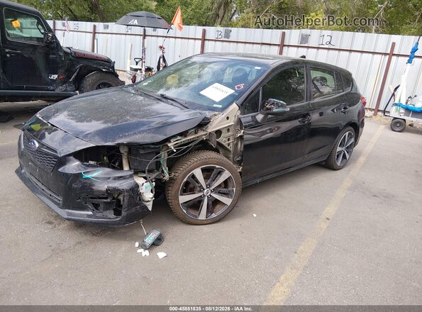 4S3GTAL6XJ3700491 2018 SUBARU IMPREZA Черный Передняя левая четверть