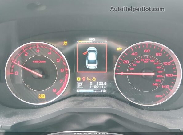 4S3GTAL6XJ3700491 2018 SUBARU IMPREZA Черный Вид задних сидений