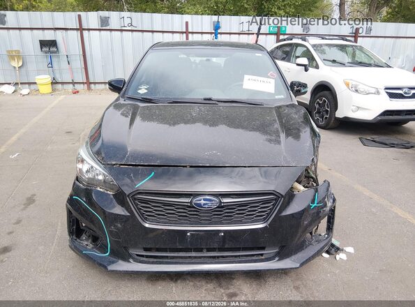 4S3GTAL6XJ3700491 2018 SUBARU IMPREZA Черный Вид задней части салона