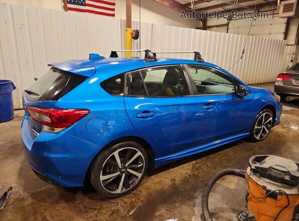 4S3GTAM60P3712771 2023 SUBARU IMPREZA Blue Передня права чверть