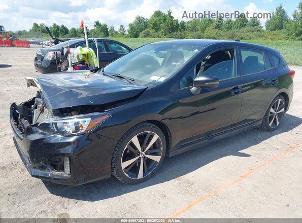 4S3GTAM61H3715129 2017 SUBARU IMPREZA Black Vista tres cuartos delantera izquierda