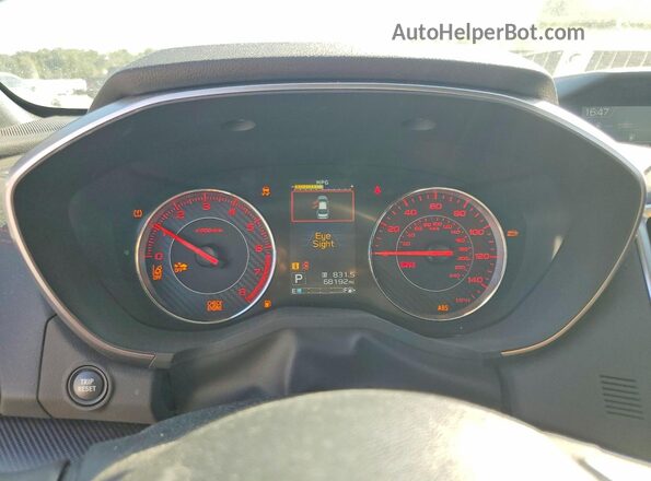 4S3GTAM61K3701707 2019 SUBARU IMPREZA Серебряный Вид щитка приборов