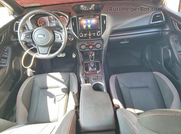 4S3GTAM62H3731159 2017 SUBARU IMPREZA Blue Вид панелі приладів