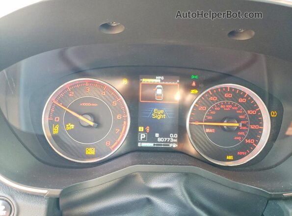 4S3GTAM62H3731159 2017 SUBARU IMPREZA Blue Вид щитка приладів
