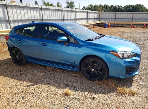 4S3GTAM62H3731159 2017 SUBARU IMPREZA Blue Передня права чверть