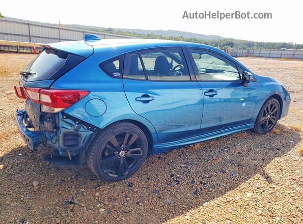 4S3GTAM62H3731159 2017 SUBARU IMPREZA Blue Задня права чверть