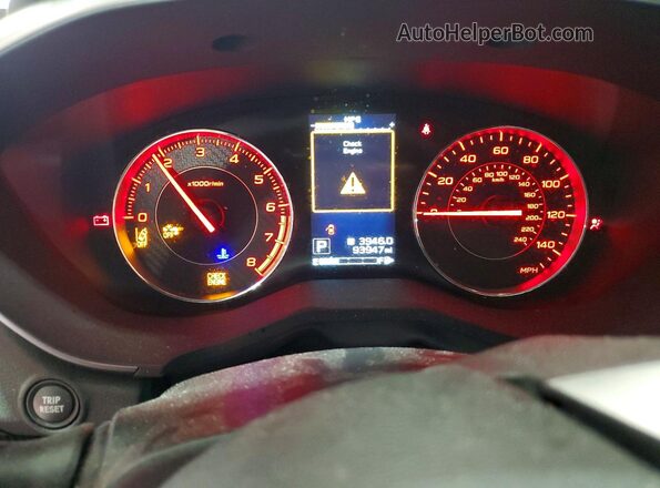 4S3GTAM62H3740041 2017 SUBARU IMPREZA Серебряный Вид щитка приборов