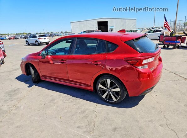 4S3GTAM65K3728313 2019 SUBARU IMPREZA Red Trasero izquierdo