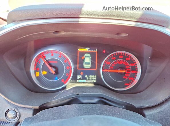 4S3GTAM65K3728313 2019 SUBARU IMPREZA Red Vista del cuadro de instrumentos