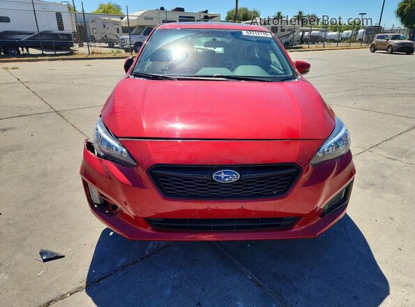 4S3GTAM65K3728313 2019 SUBARU IMPREZA Red Vista frontal