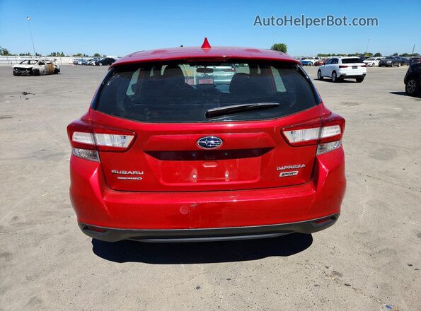 4S3GTAM65K3728313 2019 SUBARU IMPREZA Red Vista trasera