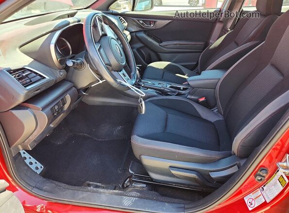 4S3GTAM65K3728313 2019 SUBARU IMPREZA Red Vista interior delantera