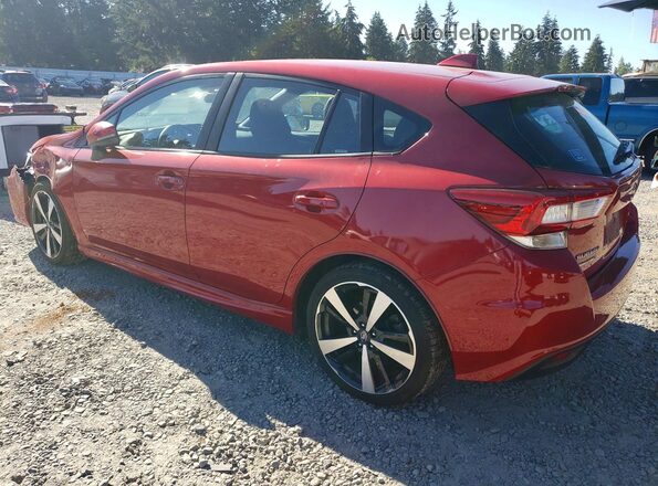 4S3GTAM66K3725873 2019 SUBARU IMPREZA Red უკანა მარცხენა