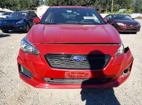 4S3GTAM66K3725873 2019 SUBARU IMPREZA Red წინა ხედი