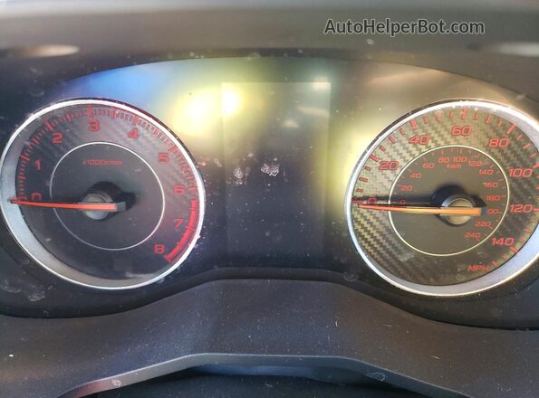 4S3GTAM66K3725873 2019 SUBARU IMPREZA Red ხელსაწყოთა პანელის ხედი
